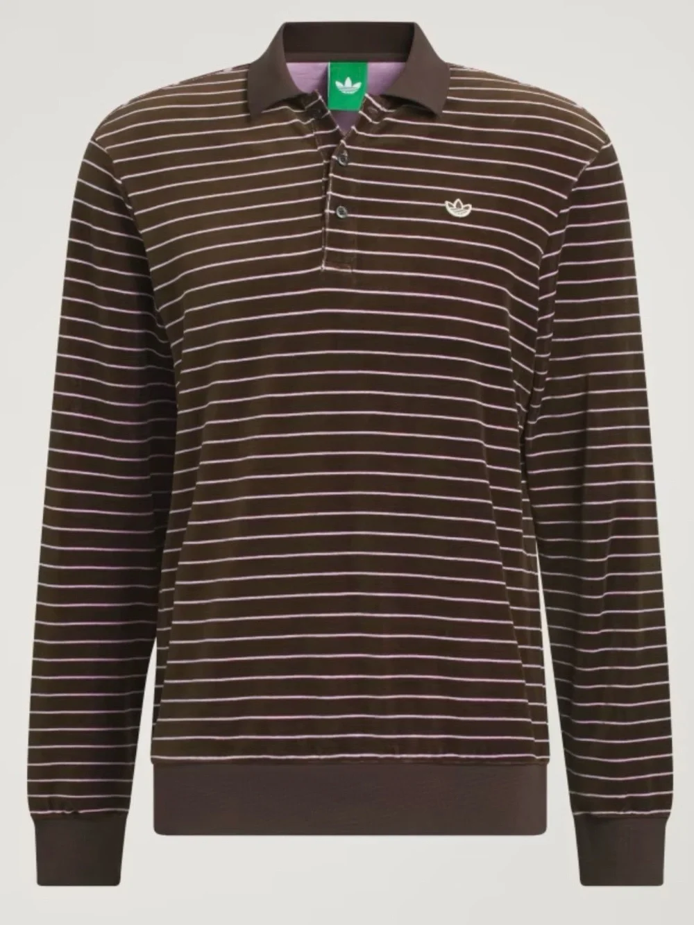 Adidas Originals Men's MR Velour Long Sleeve Polo Shirt  XL NWT